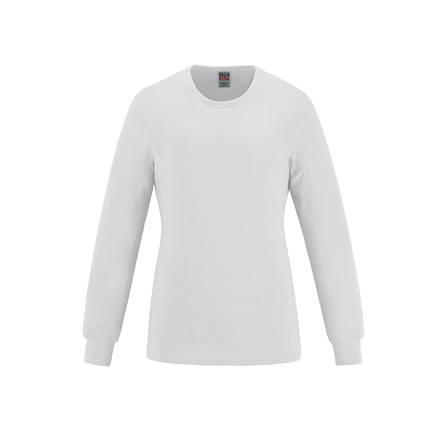 S05616 - Breeze - Ladies RING SPUN Combed Cotton Long Sleeve Crewneck T-Shirt